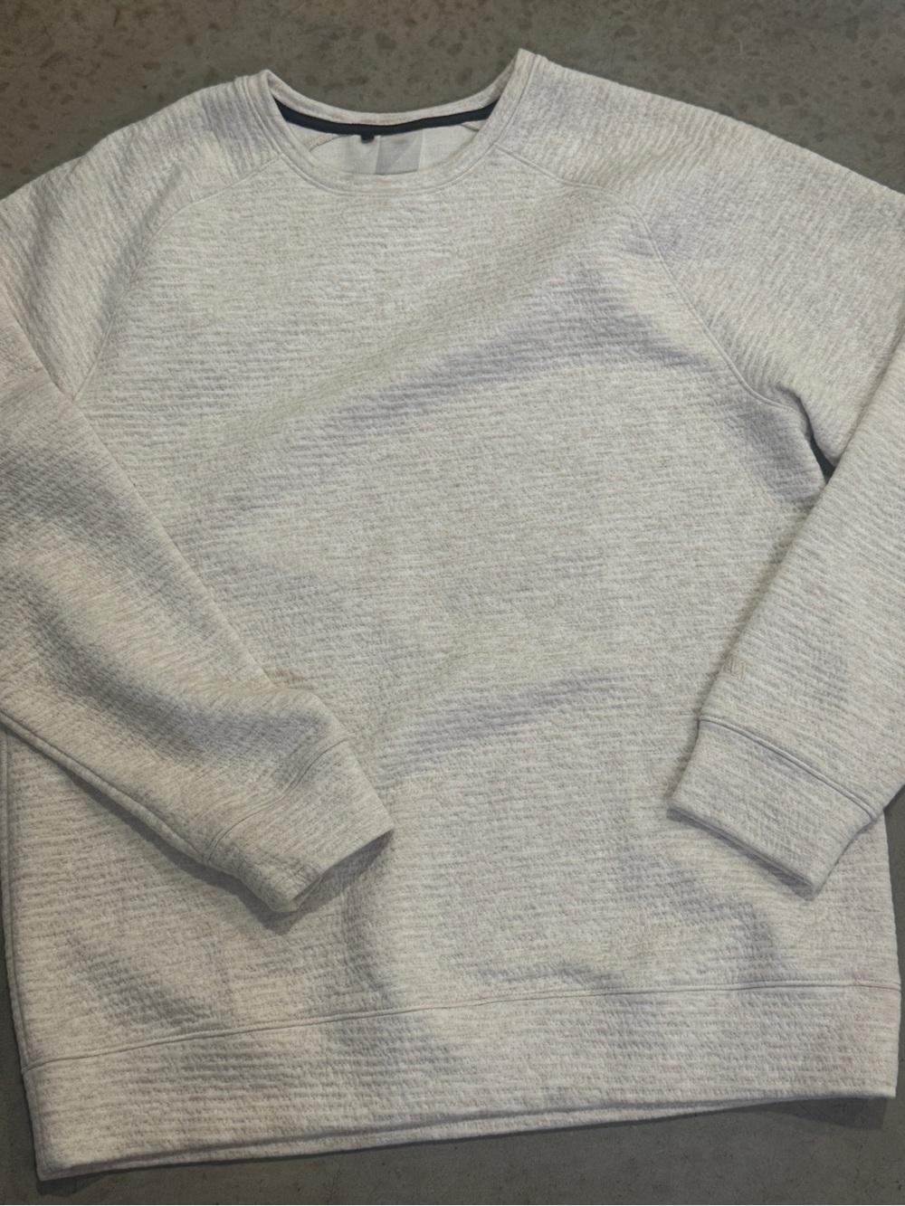 LNA Men's Light Heather Gray Crewneck Sweater